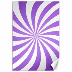 Spiral Vortex Rays Lavender Swirl Purple Canvas 20  X 30  by Salmanaz77