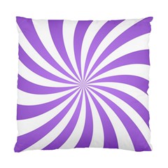 Spiral Vortex Rays Lavender Swirl Purple Standard Cushion Case (one Side) by Salmanaz77