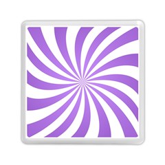 Spiral Vortex Rays Lavender Swirl Purple Memory Card Reader (square) by Salmanaz77