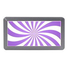 Spiral Vortex Rays Lavender Swirl Purple Memory Card Reader (mini) by Salmanaz77