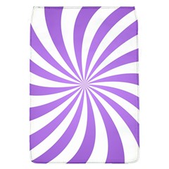 Spiral Vortex Rays Lavender Swirl Purple Removable Flap Cover (l) by Salmanaz77