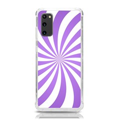 Spiral Vortex Rays Lavender Swirl Purple Samsung Galaxy S20 6 2 Inch Tpu Uv Case by Salmanaz77