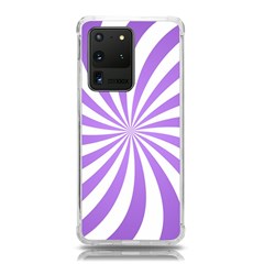 Spiral Vortex Rays Lavender Swirl Purple Samsung Galaxy S20 Ultra 6 9 Inch Tpu Uv Case by Salmanaz77