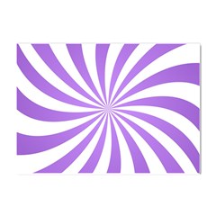 Spiral Vortex Rays Lavender Swirl Purple Crystal Sticker (a4) by Salmanaz77