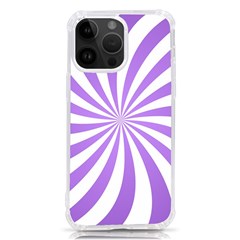 Spiral Vortex Rays Lavender Swirl Purple Iphone 14 Pro Max Tpu Uv Print Case by Salmanaz77