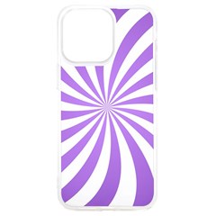 Spiral Vortex Rays Lavender Swirl Purple Iphone 15 Pro Max Tpu Uv Print Case by Salmanaz77