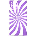 Spiral Vortex Rays Lavender Swirl Purple Samsung Galaxy S24 Ultra 6.9 Inch Black TPU UV Case Front