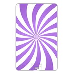 Spiral Vortex Rays Lavender Swirl Purple Name Card Style USB Flash Drive Back