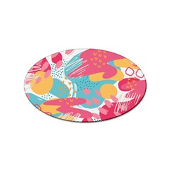 Background Abstract Sticker (oval)