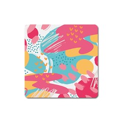 Background Abstract Square Magnet