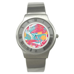 Background Abstract Stainless Steel Watch by Salmanaz77