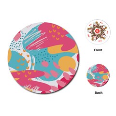 Background Abstract Playing Cards Single Design (round)