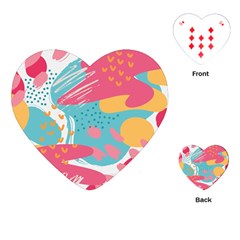 Background Abstract Playing Cards Single Design (heart)