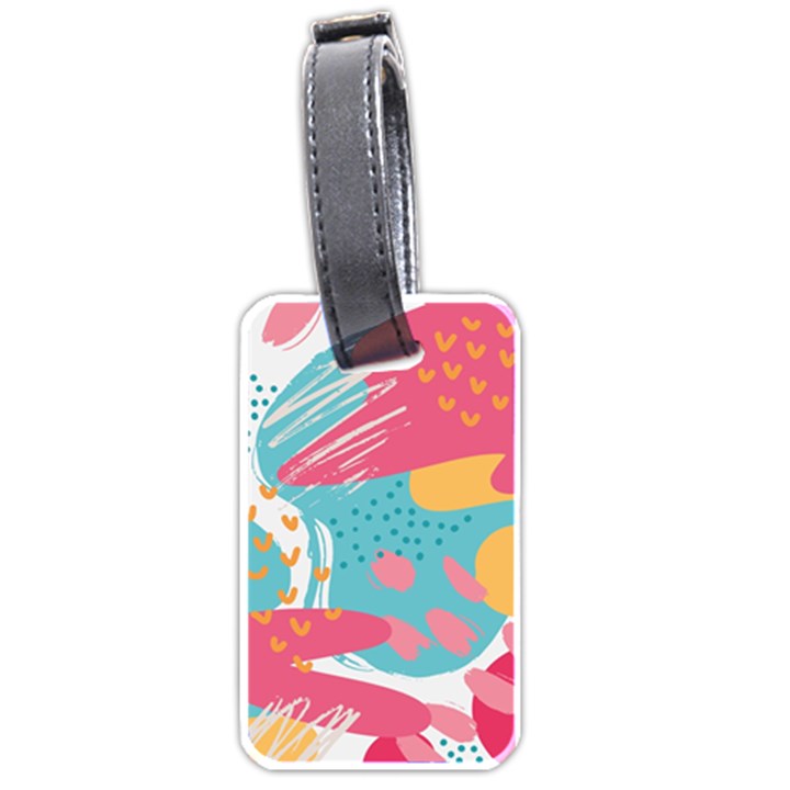 Background Abstract Luggage Tag (one side)