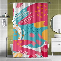 Background Abstract Shower Curtain 48  X 72  (small) 