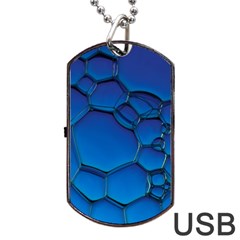 Background Colour Template Contrast Dog Tag Usb Flash (one Side) by Salmanaz77