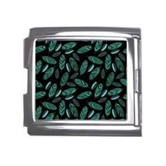 Leaves Pattern Abstract Blade Mega Link Italian Charm (18mm) by Salmanaz77