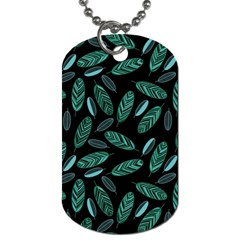 Leaves Pattern Abstract Blade Dog Tag (one Side)