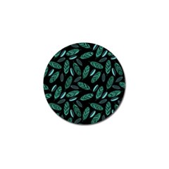 Leaves Pattern Abstract Blade Golf Ball Marker