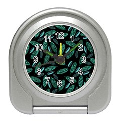 Leaves Pattern Abstract Blade Travel Alarm Clock