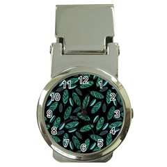 Leaves Pattern Abstract Blade Money Clip Watches by Salmanaz77