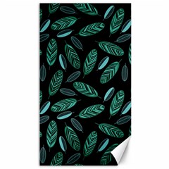 Leaves Pattern Abstract Blade Canvas 40  X 72 