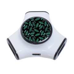 Leaves Pattern Abstract Blade 3-port Usb Hub