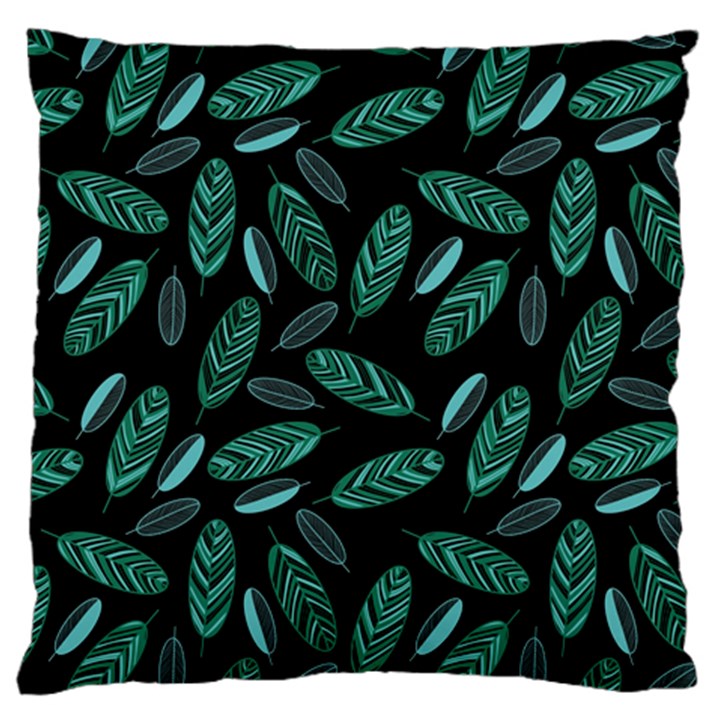 Leaves Pattern Abstract Blade Large Cushion Case (Two Sides)