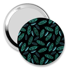 Leaves Pattern Abstract Blade 3  Handbag Mirrors by Salmanaz77