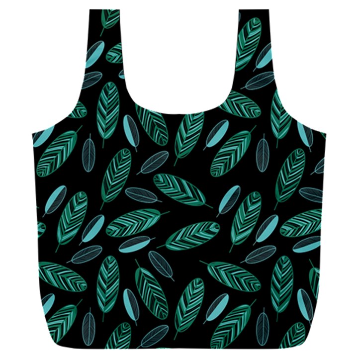 Leaves Pattern Abstract Blade Full Print Recycle Bag (XXL)