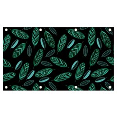 Leaves Pattern Abstract Blade Banner And Sign 7  X 4  by Salmanaz77