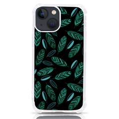 Leaves Pattern Abstract Blade Iphone 13 Mini Tpu Uv Print Case by Salmanaz77