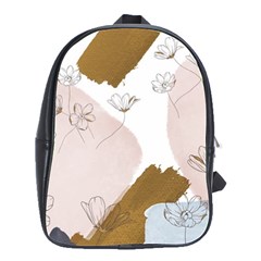 Flower Branch Corolla Wreath School Bag (large) by Salmanaz77