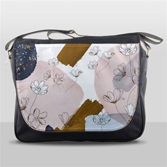 Flower Branch Corolla Wreath Messenger Bag by Salmanaz77