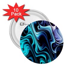 Nature Water Wave Architecture 2 25  Buttons (10 Pack) 