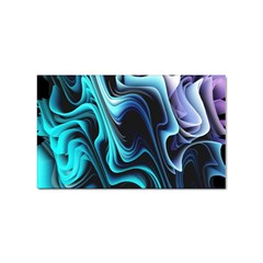 Nature Water Wave Architecture Sticker (rectangular)