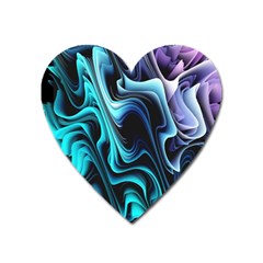 Nature Water Wave Architecture Heart Magnet