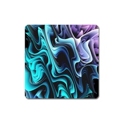 Nature Water Wave Architecture Square Magnet by Salmanaz77