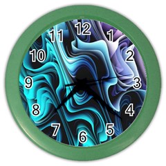 Nature Water Wave Architecture Color Wall Clock