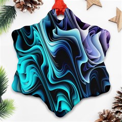 Nature Water Wave Architecture Ornament (snowflake)