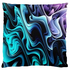 Nature Water Wave Architecture Standard Premium Plush Fleece Cushion Case (one Side) by Salmanaz77