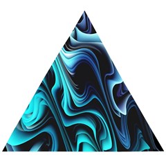 Nature Water Wave Architecture Wooden Puzzle Triangle by Salmanaz77