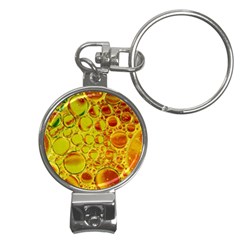 Oil Drop Water Oil Abstract Oily Nail Clippers Key Chain by Salmanaz77