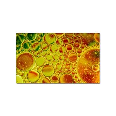 Oil Drop Water Oil Abstract Oily Sticker (rectangular) by Salmanaz77