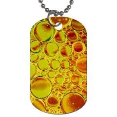 Oil Drop Water Oil Abstract Oily Dog Tag (one Side) by Salmanaz77