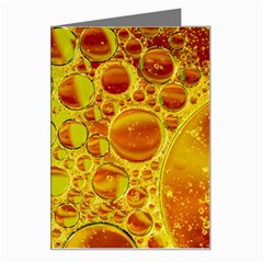 Oil Drop Water Oil Abstract Oily Greeting Card by Salmanaz77