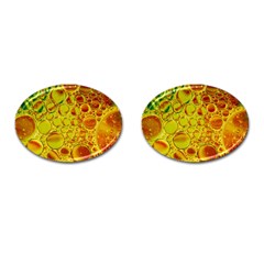 Oil Drop Water Oil Abstract Oily Cufflinks (oval) by Salmanaz77