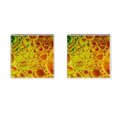 Oil Drop Water Oil Abstract Oily Cufflinks (square) by Salmanaz77