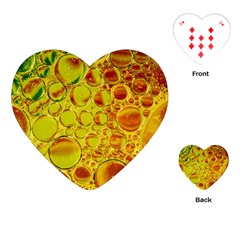 Oil Drop Water Oil Abstract Oily Playing Cards Single Design (heart)