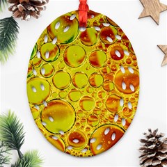 Oil Drop Water Oil Abstract Oily Oval Filigree Ornament (two Sides)